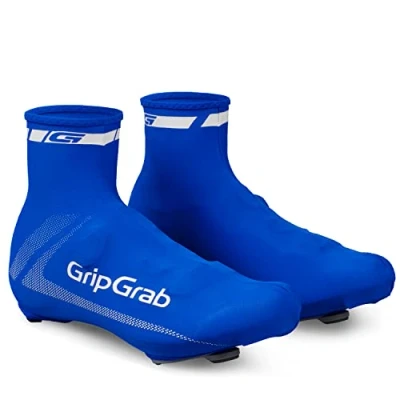 Afbeelding van GripGrab RaceAero Lichtgewicht Zomer Wielren Overschoenen Race Fiets Aero Tijdrit Fietsoverschoenen Blauw Unisex Maat One Size