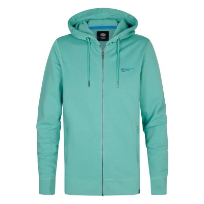 Afbeelding van Petrol Industries Sweater met rits, Heren, Maat: Medium, Aqua green