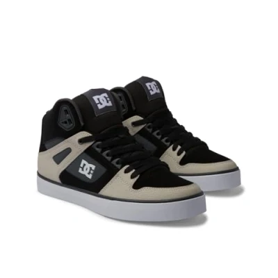 Afbeelding van DC Shoes PURE WC Sneakers hoog, Maat: 41, Xksc black grey brown Leer en textiel