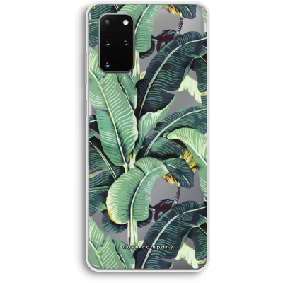 Afbeelding van hoesje geschikt voor Samsung Galaxy S20 Plus Bananenbladeren Soft Cover Telefoonhoesje Bescherming aan alle Kanten en Schermrand