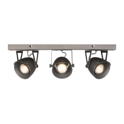 Afbeelding van LED spot cap 3 lichts grijs