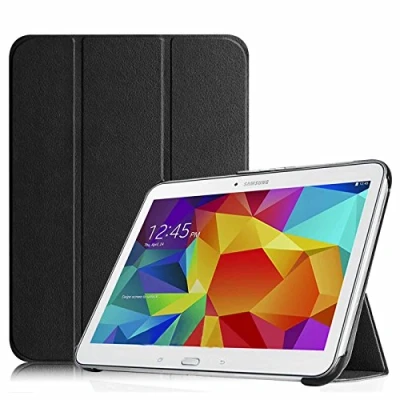 Afbeelding van FINTIE Beschermhoes voor Samsung Galaxy Tab 4 10.1 SM T530 / T535 (10,1 inch) beschermhoes, dun, licht, PU leer, automatische slaap /wekfunctie, zwart
