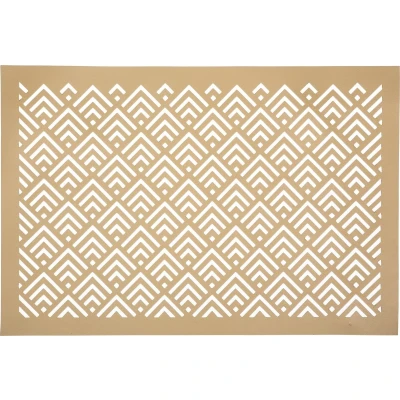 Afbeelding van Atmosphera Milaan Placemat set van 4 Onderlegger 30 x 45 cm Goud Feestdecoratie