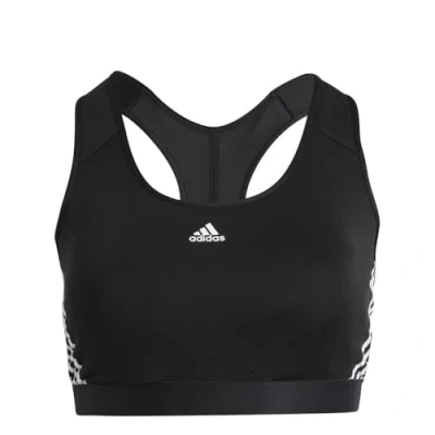 Afbeelding van adidas Powerreact Training Medium Support 3 Stripes Bra (Plus Size) Sportbeha voor dames