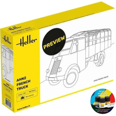 Afbeelding van 1:35 Heller 35324 AHN2 French Truck Starter Kit Plastic Modelbouwpakket