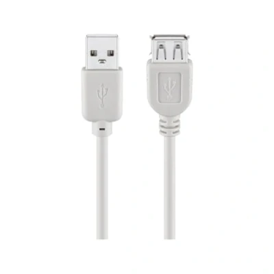 Image de Rallonge USB 2.0 A/A HiSpeed, gris, 3.00m