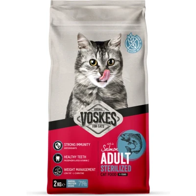 Afbeelding van Voskes Kattenbrokken Sterilized Adult Zalm 2 kg