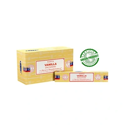 Afbeelding van Wierook Satya Vanilla 15g (12 doosjes)