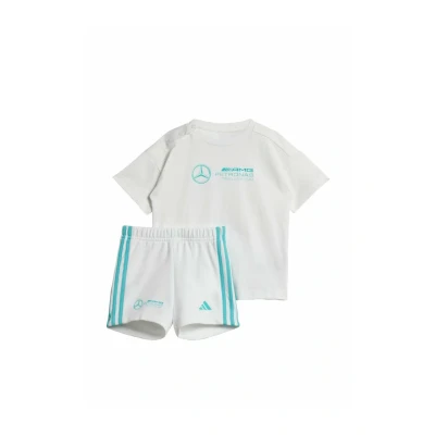 Afbeelding van adidas Performance MERCEDES AMG PETRONAS FORMULA ONE TEAM DNA BABY JOGGINGPAK MET KORTE MOUWEN Kinderen Wit 56