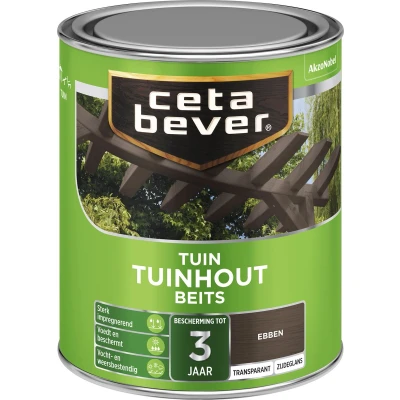 Afbeelding van Ceta Bever Tuinbeits Tuinhout Transparant 035 Ebben Blanke lak &amp; Beits