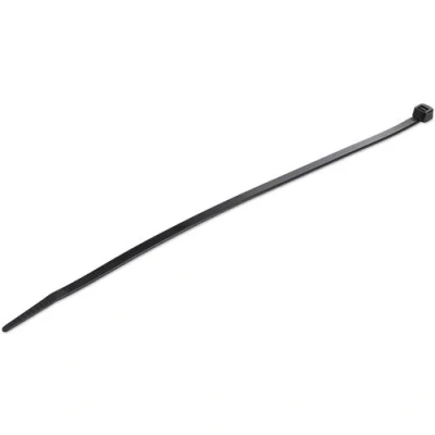 Image de StarTech.com 10&quot;(25cm) Cable Ties, 1/8&quot;(4mm) wide, 2 5/8&quot;(68mm) Bundle Diameter, 50lb(22kg) Tensile Strength, Nylon Self Locking Zip Ties w/Curved Tip, 94V 2/UL Listed, 1000 Pack, Black 66 Plastic TAA (CBMZT10BK) Attache câble 25.4 cm noi