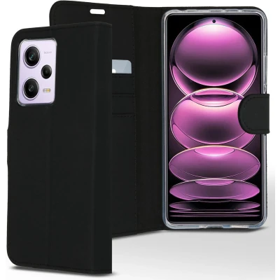 Afbeelding van Accezz Hoesje Geschikt voor Xiaomi Redmi Note 12 Pro / Poco X5 5G Met Pasjeshouder Wallet Softcase Bookcase Zwart