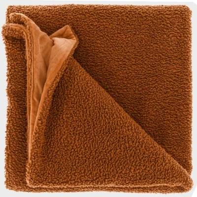 Afbeelding van Unique Living Plaid Romie 150x200cm Leather Brown