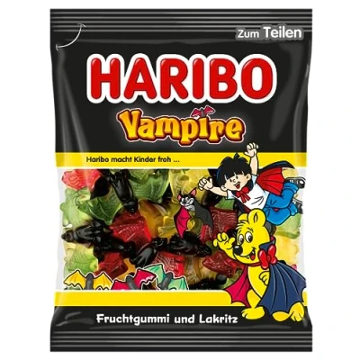 Image de Bonbon Haribo Vampires Dragees Bonbons 175 Gramme Total