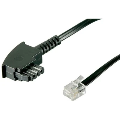Image de Wentronic câble de raccordement tae fiche f vers western 15m noir goobay 68538