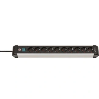 Afbeelding van Stekkerdoos 10 voudig Brennenstuhl 3 meter (Schakelaar, Aluminium)