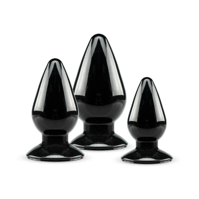 Afbeelding van Anaal Plug Set Zwart Levensecht Gevoel