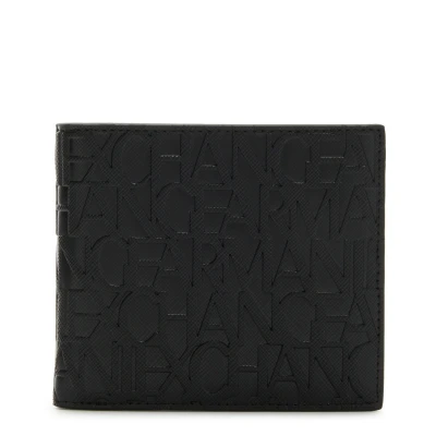 Afbeelding van Armani Exchange Bifold Credit CARD Unisex Portemonnee, Maat: One Size, Nero/black