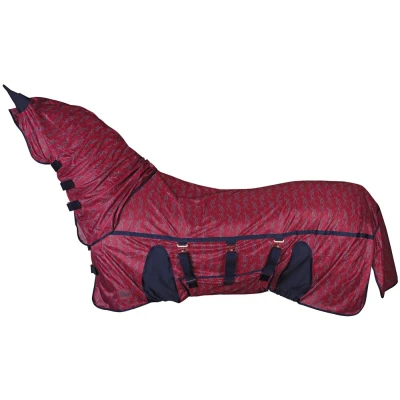 Image de Harry&#039;s Horse Couverture Anti Mouches Mesh Superior Bordeaux 135/185