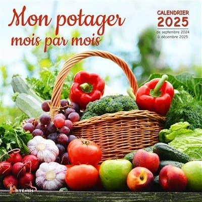 Image de Calendrier Mon potager mois par 2025