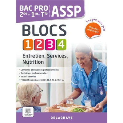 Image de Les Parcours Pros ASSP Entretien, services, nutrition 2de, 1re, Tle Bac Pro (2023) Pochette élève