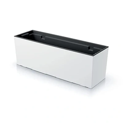 Afbeelding van Prosperplast Urbi Case bloempot met inzet Rechthoekige UV bestendig (580x180x195mm, Wit)