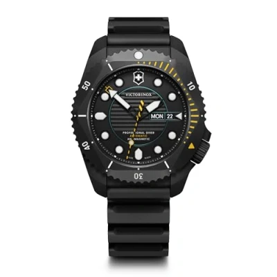 Afbeelding van Victorinox Dive Pro automatisch horloge 43 mm, zwart., Riem