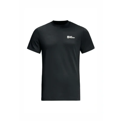 Afbeelding van Jack Wolfskin Essential T M Tshirt basic Dark navy grey, Heren, Maat: Large, grey