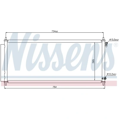 Afbeelding van Nissens Airco condensor 940051
