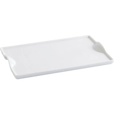Afbeelding van Snackdienblad Quid Gastro Fun Keramisch Wit (25,5 x 15,5 cm) (Pack 6x)