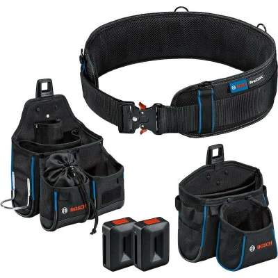 Afbeelding van Bosch Professional Kit belt 93, GWT 2, 4, 2x holder 1600A0265P Gereedschapsgordel Handwerker, Doe het zelver