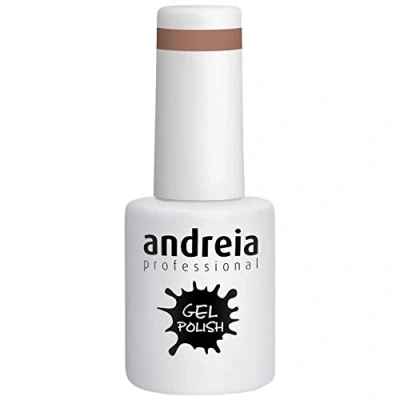 Afbeelding van Andreia Gelnagellak, semi permanent, voor UV/LED lamp, intense tint, houdt 4 weken, French manicure, kleur 226, bruin, lichttinten, 10,5 ml