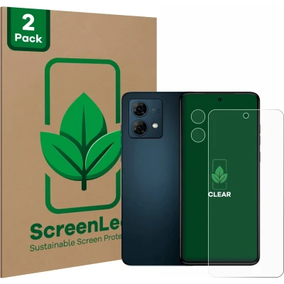 Afbeelding van ScreenLeaf Screenprotector voor Motorola Moto G84 (Voor+Camera) Duurzame schermbescherming Folie Beschermfolie transparant (2 Stuks)