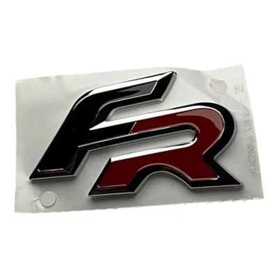 Afbeelding van Origineel Seat FR embleem belettering voor grille chroom / rood zwart