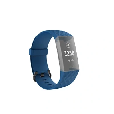 Afbeelding van Hama Polsband Voor Fitbit Charge 3/4 Vervangend Horlogebandje Universeel Bl.