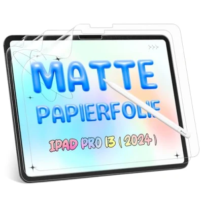 Afbeelding van 3 stuks displaybeschermfolie voor iPad Pro 13 inch M4 (2024), ontspiegeld, schrijven, schetsen