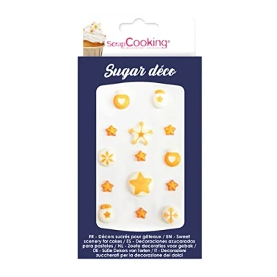 Afbeelding van Scrap Cooking Goudkleurige decoratie voor gebak, desserts, taarten en koekjes