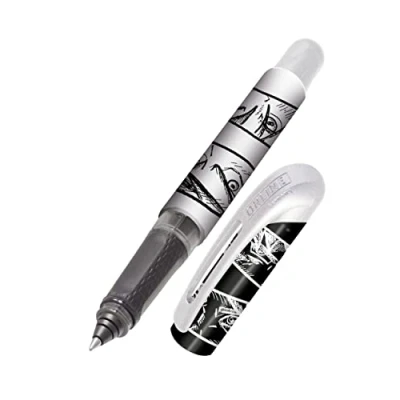 Afbeelding van Online College Manga Inktpatroon rollerbalpen, voor rechts en linkshandigen, ergonomische handgreep, met blauwe combipatroon, 1 stuk (1 stuk)