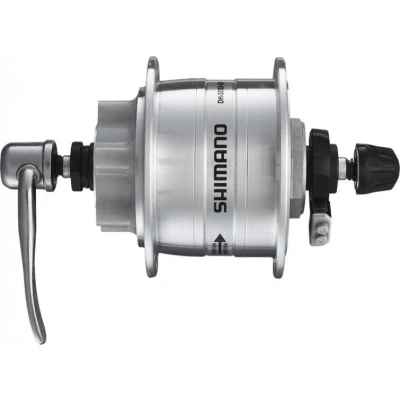 Afbeelding van Shimano Dynamonaaf 36 gaats HD 3D32 3 Watt voor 6 bouts remschijf snelspanner zilver