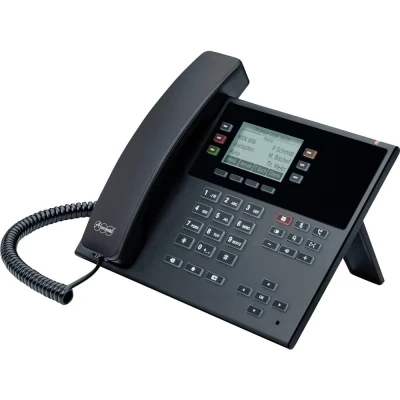 Afbeelding van Auerswald COMfortel D 110 Vaste VoIP telefoon Handsfree, Headsetaansluiting, Optisch belsignaal, PoE Grafisch display Zwart