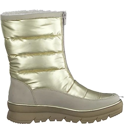 Afbeelding van Jana Snowboots gold, Dames, Maat: 38, Gold Imitatieleer/ textiel