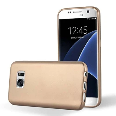 Afbeelding van Cadorabo Hoesje geschikt voor Samsung Galaxy S7 in METALLIC ROSE GOUD Beschermhoes gemaakt van flexibel TPU silicone Case Cover