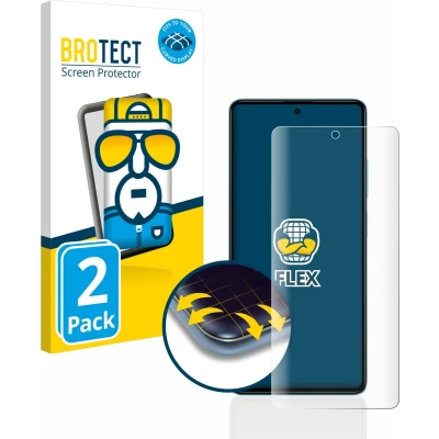 Afbeelding van BROTECT Screenprotector voor Xiaomi Poco F5 Folie Beschermfolie transparant volledig dekking (2 Stuks)
