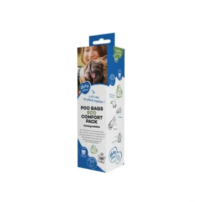 Afbeelding van Duvoplus Hondenpoepzakje Hond Poepzakjes Eco Bio afbreekbaar Comfortpak 300st 23x33,3cm Groen