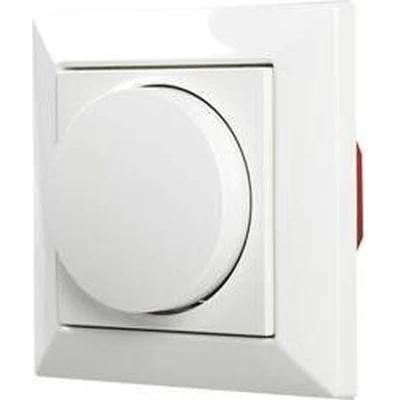 Afbeelding van Ehmann 5591x0100 Draaidimmer Geschikt voor lampen: LED lamp, Halogeenlamp, Gloeilamp Wit (RAL 9016)