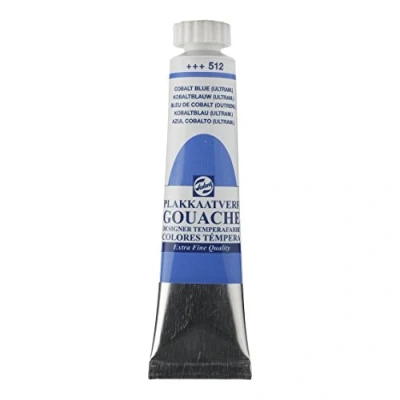 Afbeelding van Plakkaatverf 512 Kobaltblauw Ultramarijn Gouache extra fine Talens 20 ml