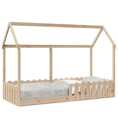 Image de vidaXL Cadre de lit d&#039;enfants forme maison 80x200cm bois pin massif