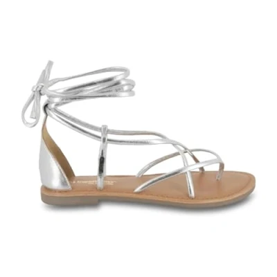 Afbeelding van Les Tropeziennes par M Belarbi Djoya Teensandalen, Dames, Maat: 36, Silver Leer