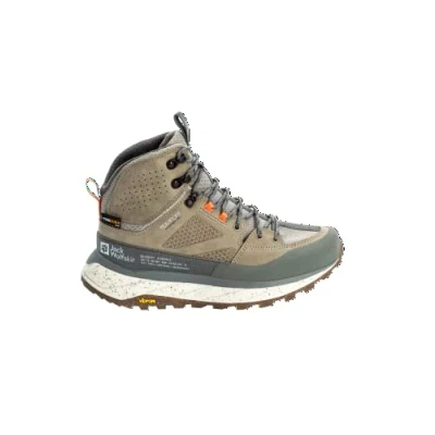 Afbeelding van Jack Wolfskin Terraquest Texapore Outdoorschoenen, Dames, Maat: 38, Misty green Leer/ synthetisch