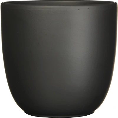 Afbeelding van Bloempot Pot rond es21 tusca 23 x 25 cm zwart mat Mica Decorations